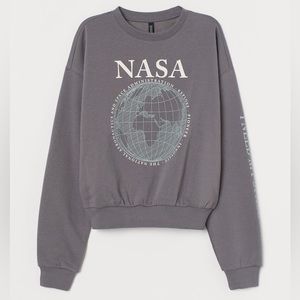H&M Grey NASA Crewneck